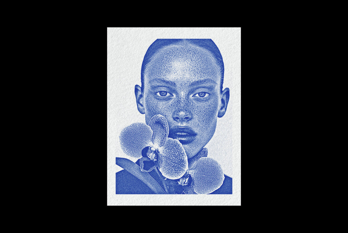 Risography Print Photo Effect 2