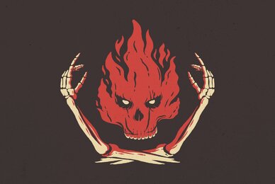 Skull On Fire