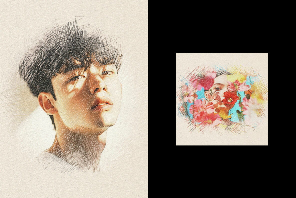 Vintage Sketching Effect 5