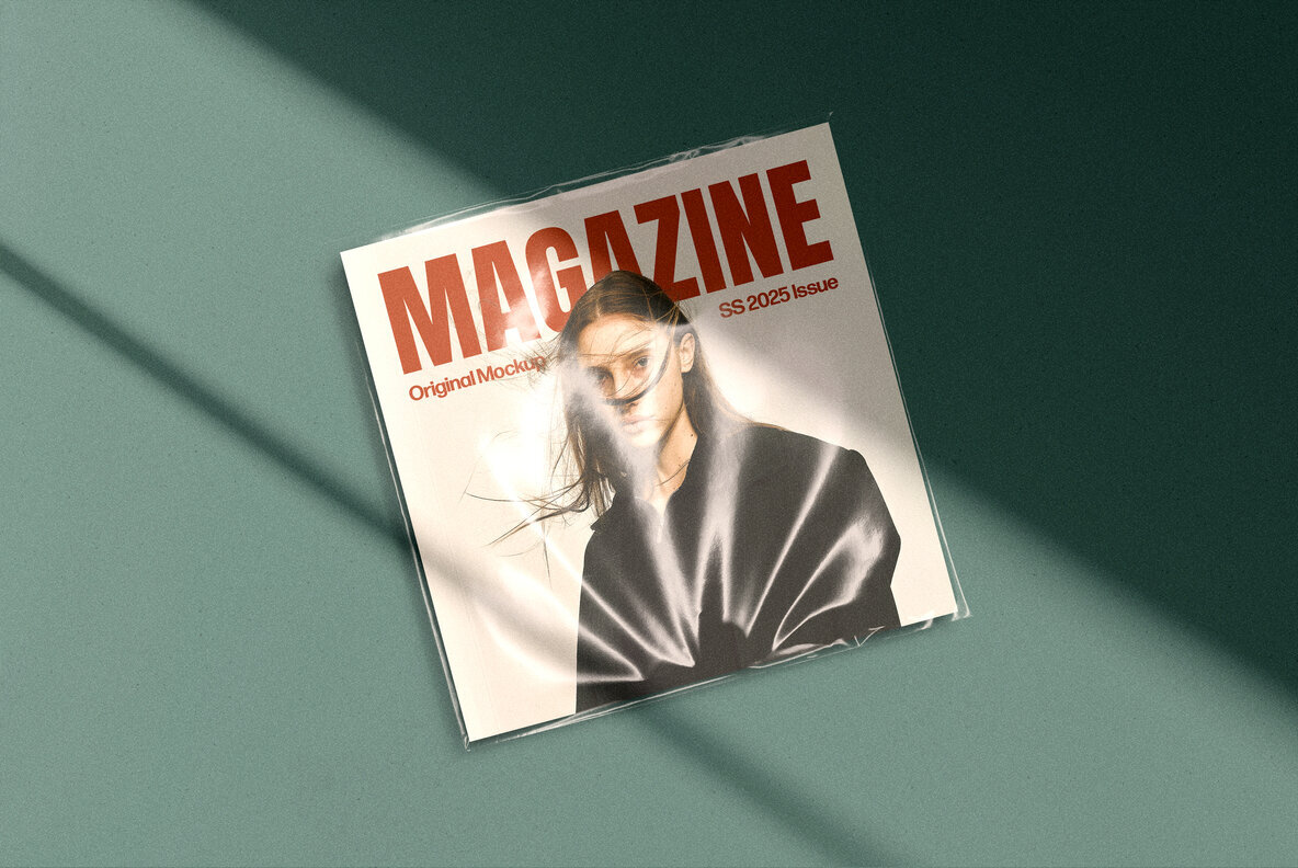 Square Magazine Mockups Set 2