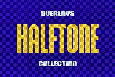 Halftone Paper Overlays Collection