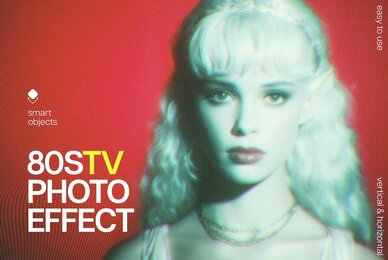 80s Tv Photo Template