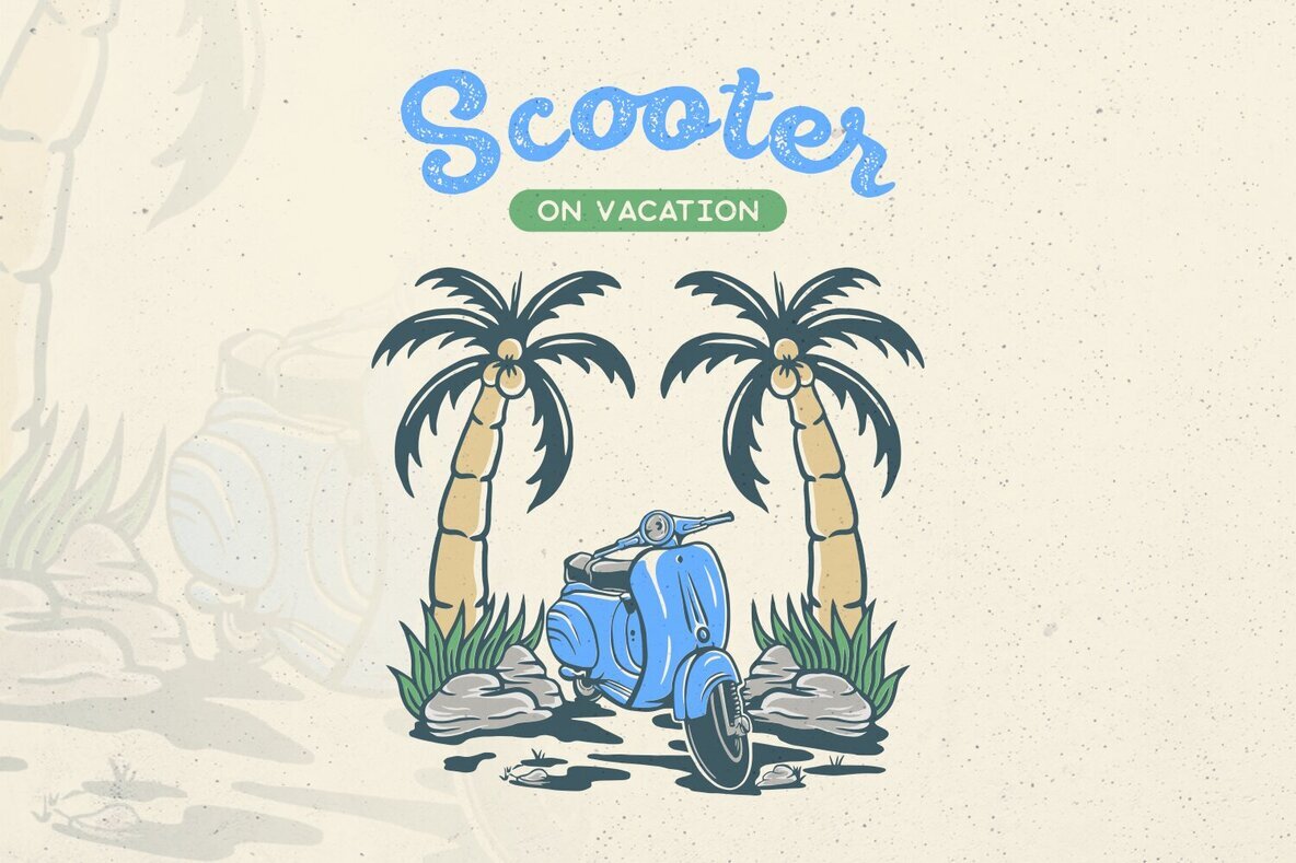 Scooter on Vacation 1