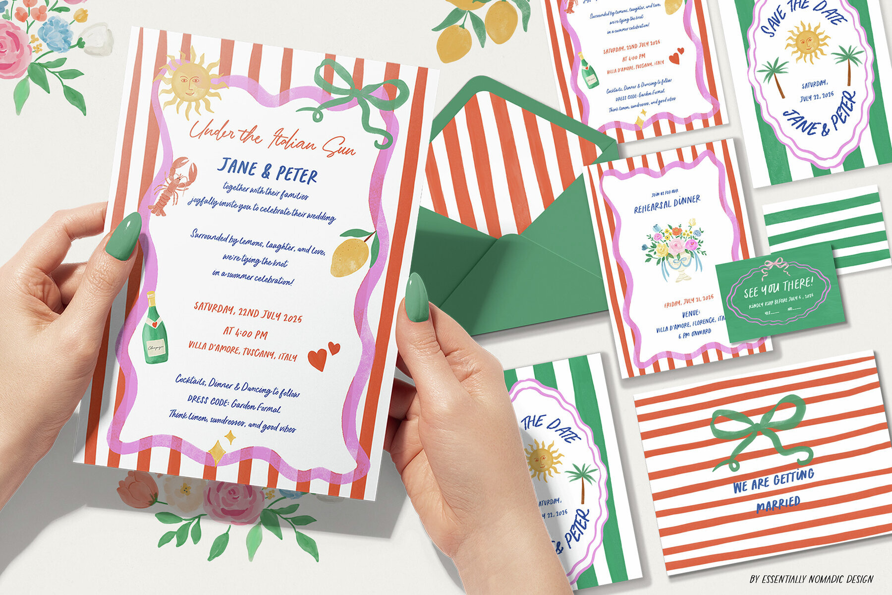 Whimsical Illustration and Frames Card Creator Kit 3