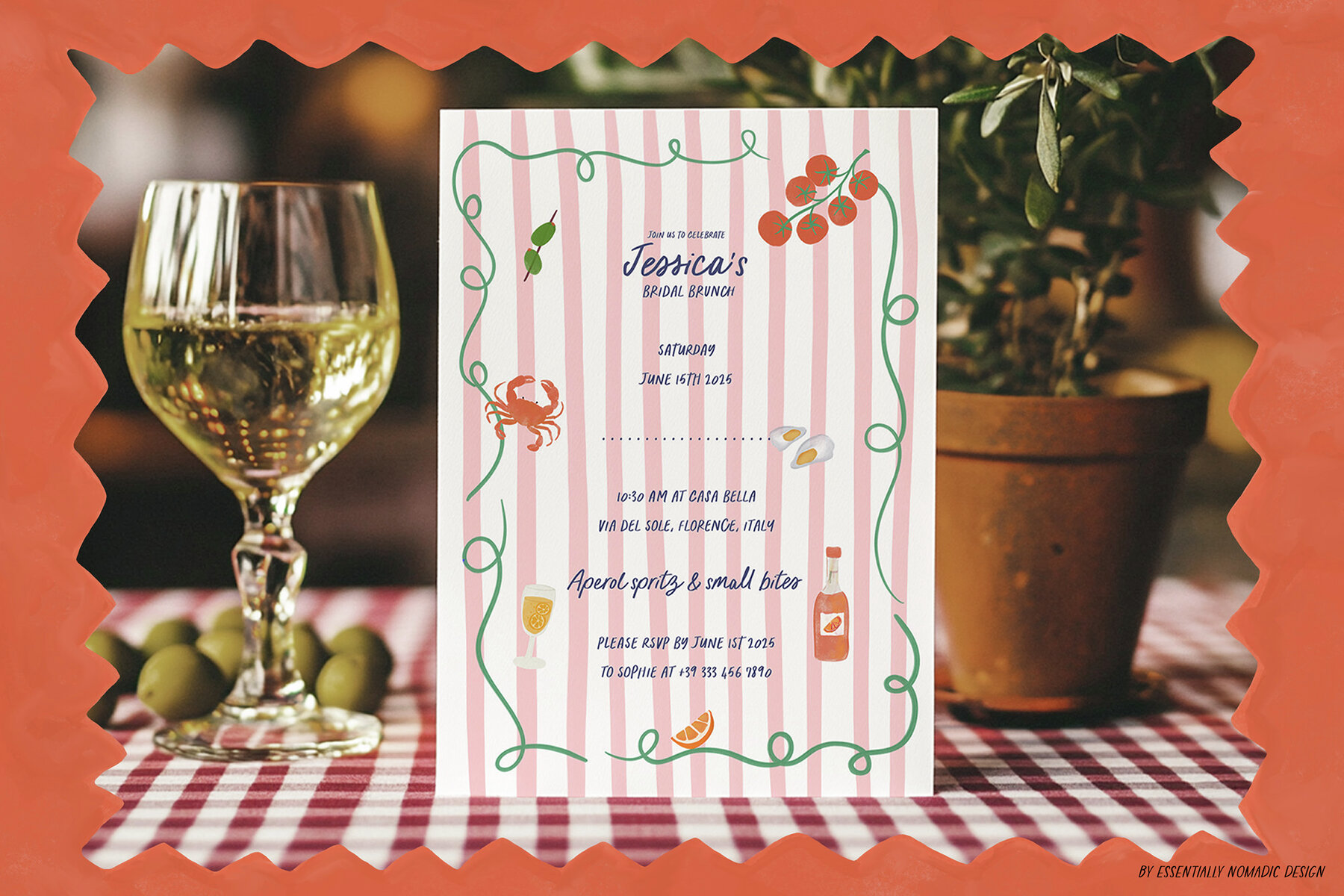 Whimsical Illustration and Frames Card Creator Kit 8