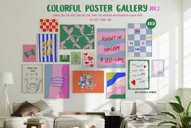 Colorful Funky Gallery Art Prints Vol 2