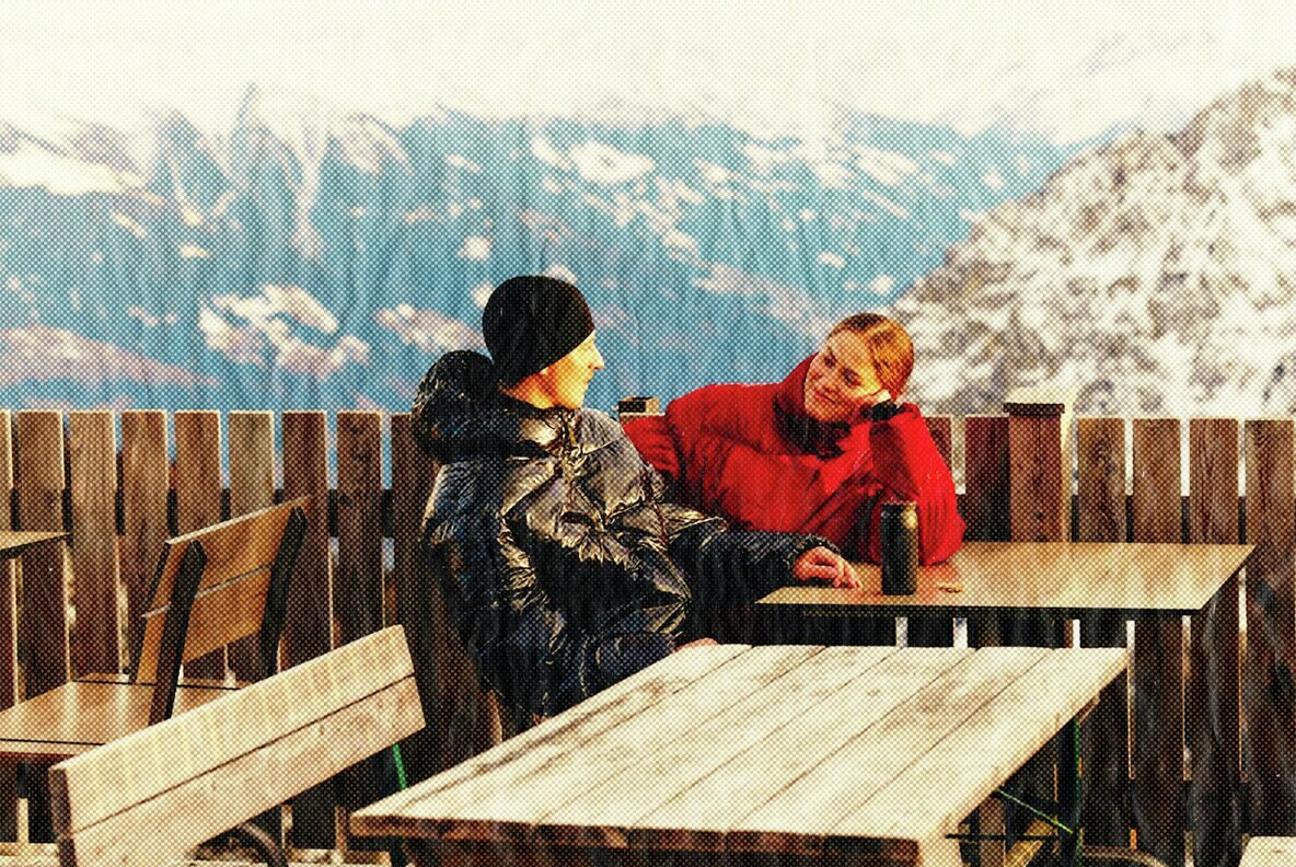 Vintage Halftone Paper Photo Template 7