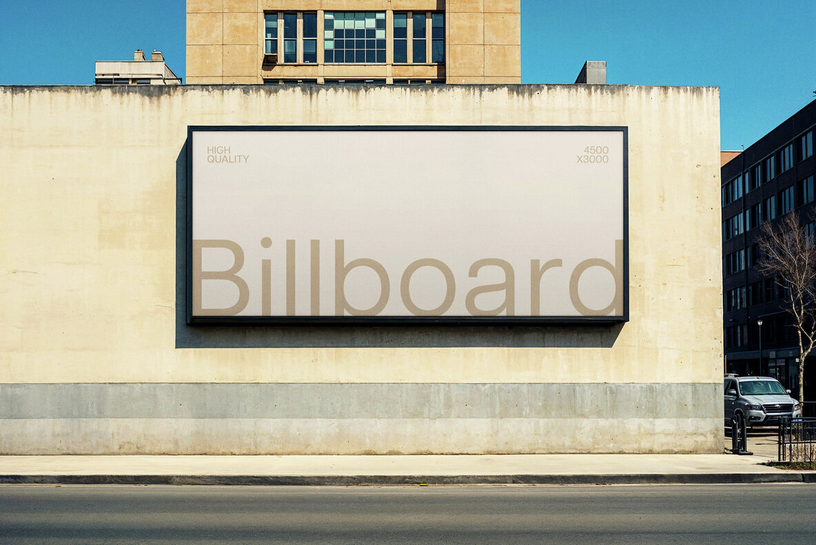Wall Billboard Mockup 1