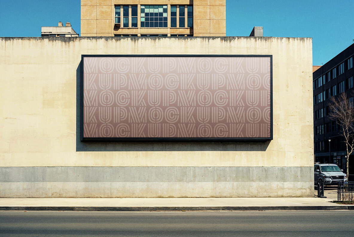 Wall Billboard Mockup 2