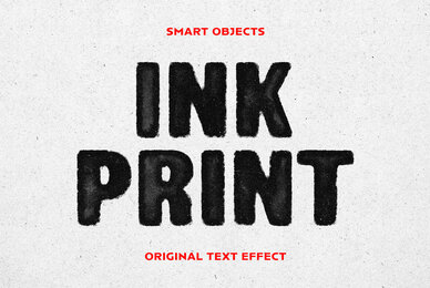 Ink Print Text Effect