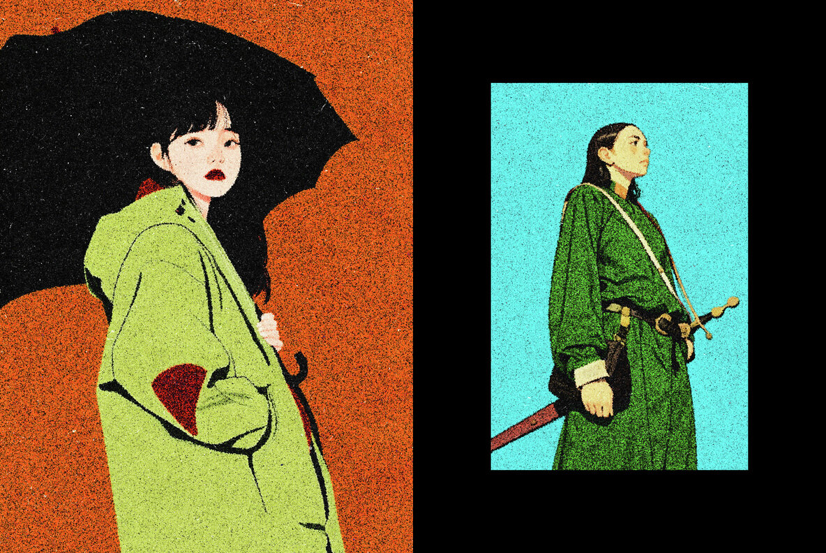 Grain Print Effect 6