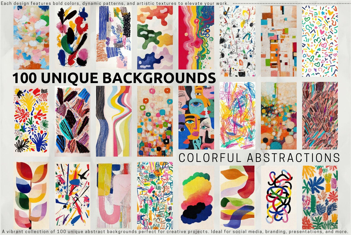 Colorful Abstractions 100 Unique Backgrounds 1