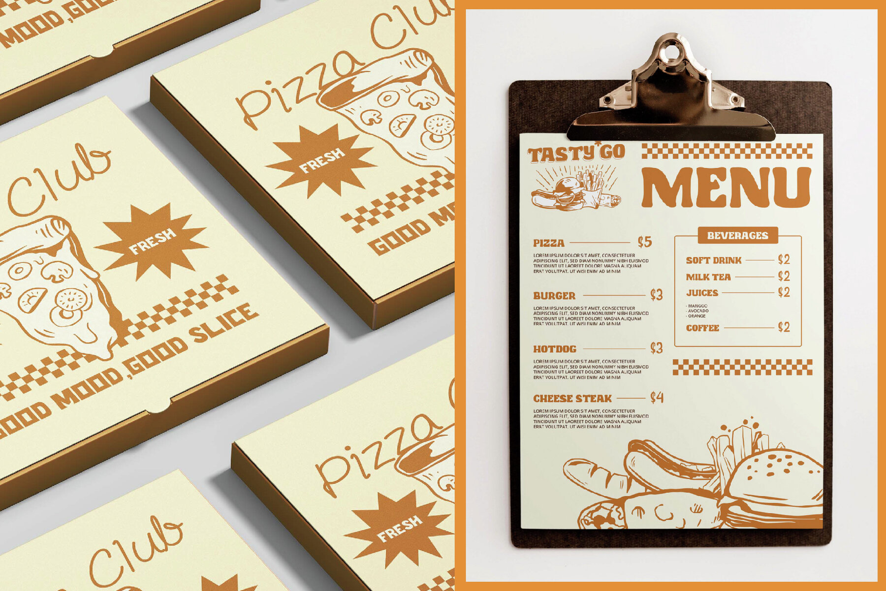 Hand Drawn Fast Food Illustration Graphic 6