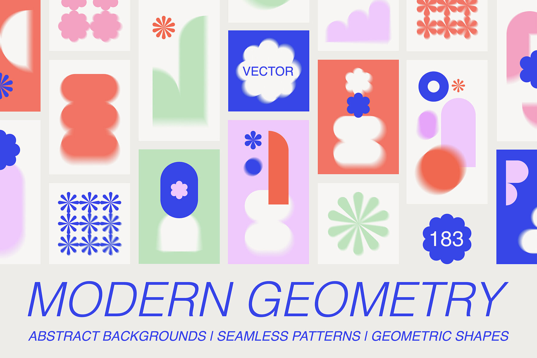Modern Geometry Prints and Patterns 1