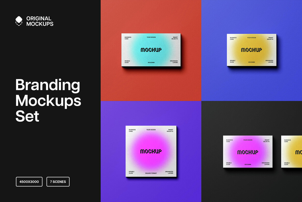 Branding Stationery Mockups Set 1