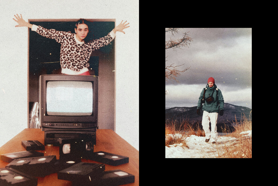 Retro Film Template Effect 6