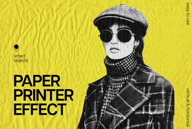 Paper Printer Photo Template