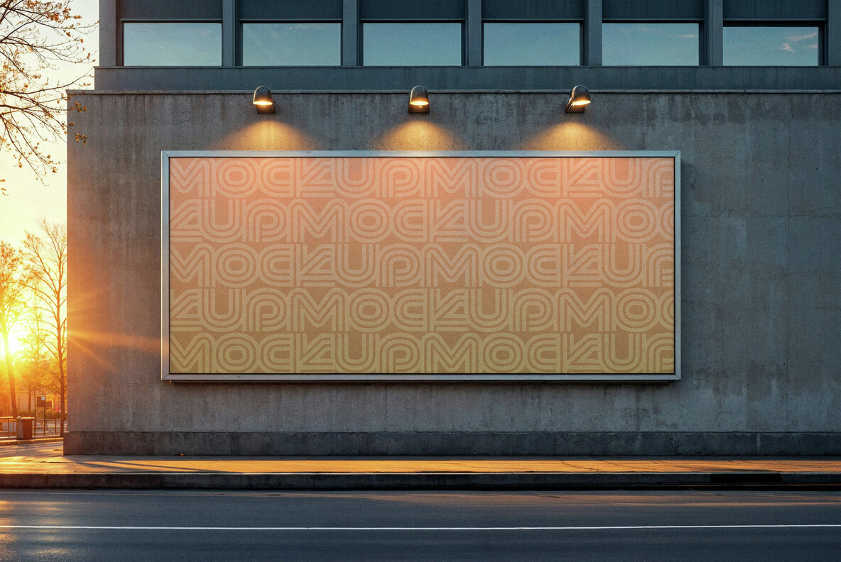 Sunset Outdoor Billboard Mockup 2