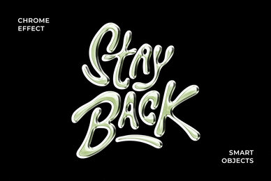 Vivid Chrome Text and Logo Effect Template