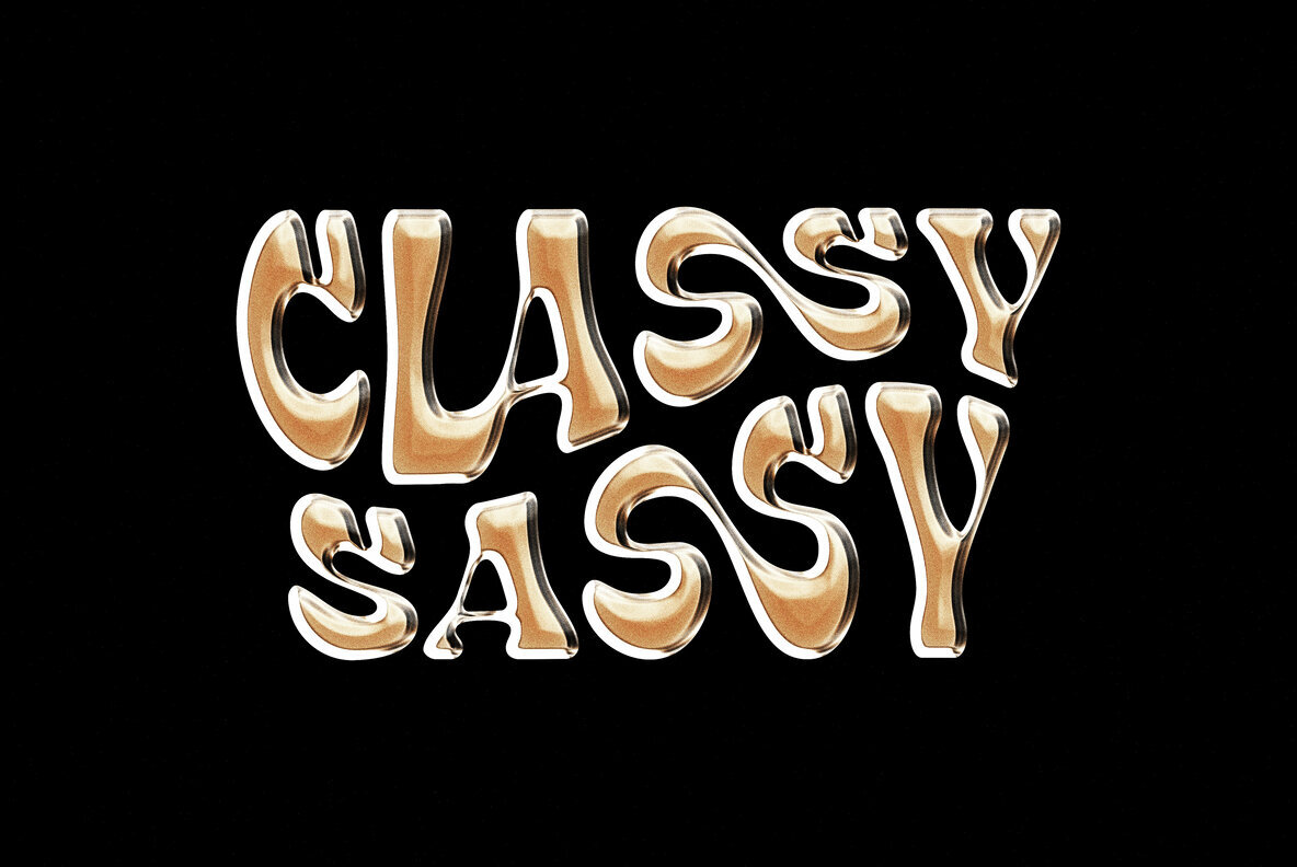 Vivid Chrome Text and Logo Effect Template 3