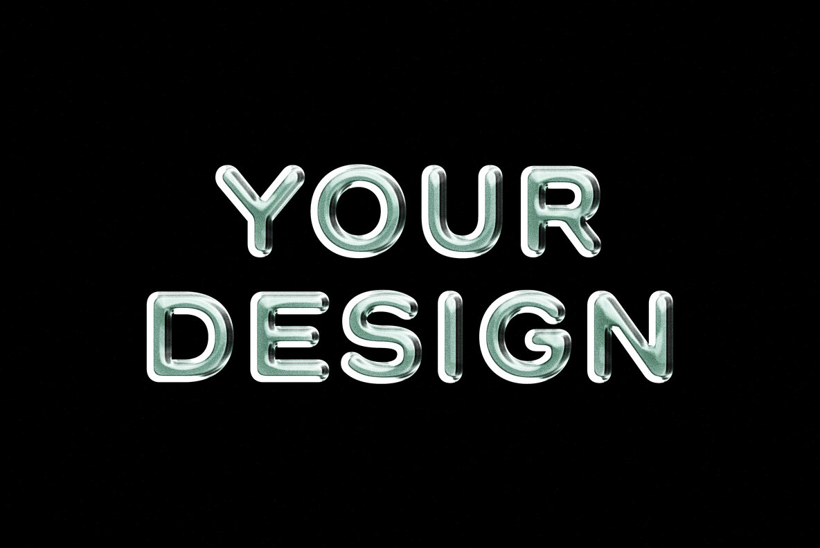 Vivid Chrome Text and Logo Effect Template 4