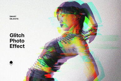 Glitch Photo Effect Template