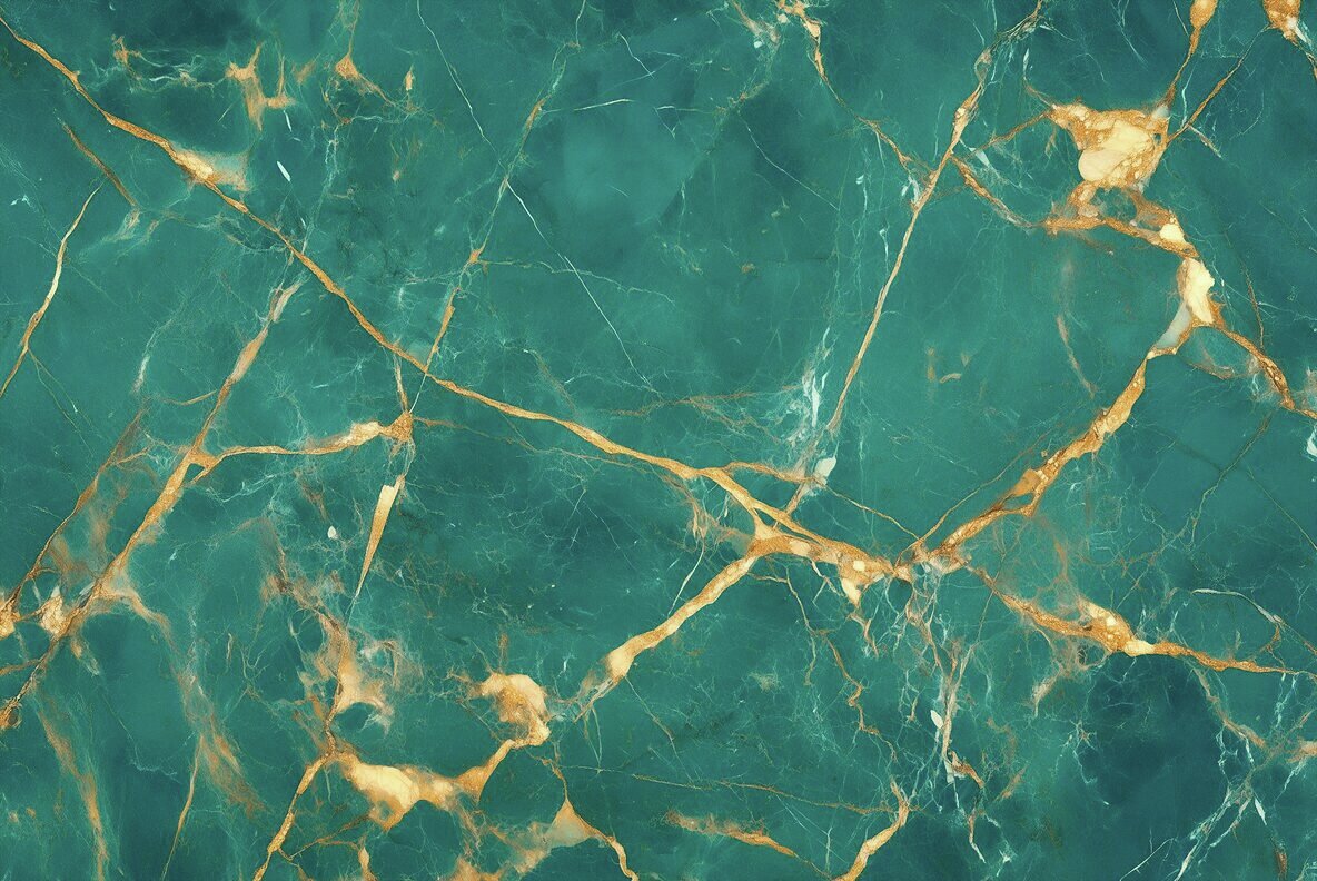 Gold and Teal Marble Textures 4