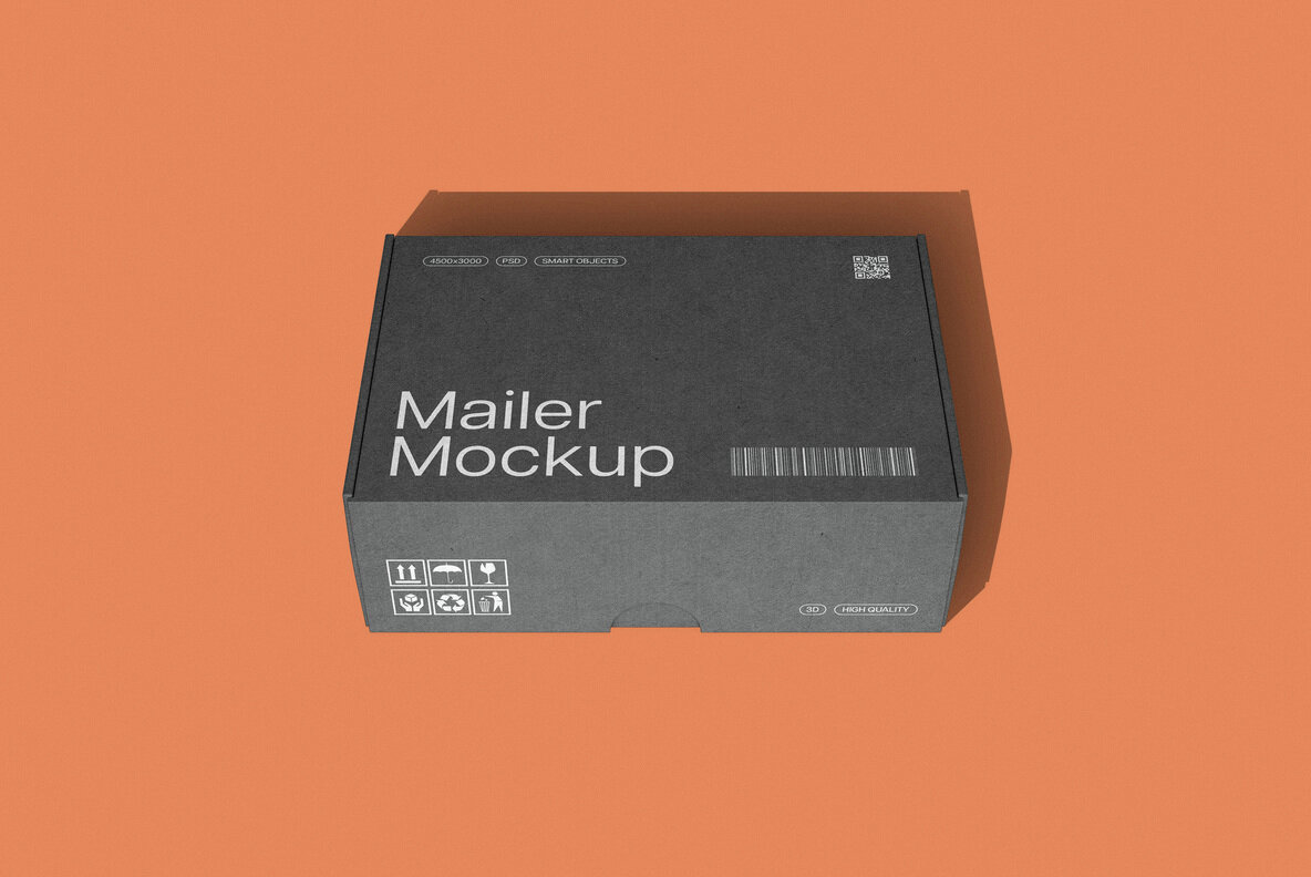 Mailer Box Mockups Set 4