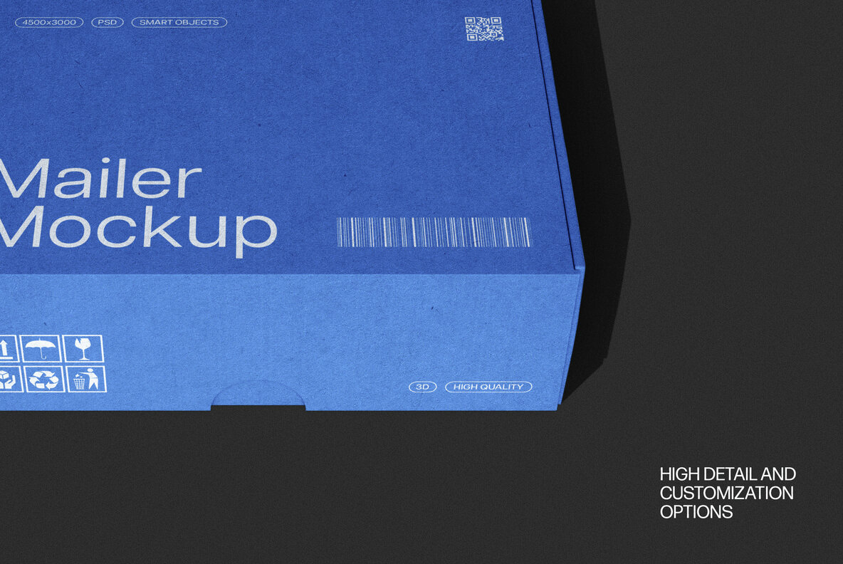 Mailer Box Mockups Set 6