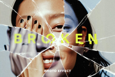 Broken Glass Photo Effect