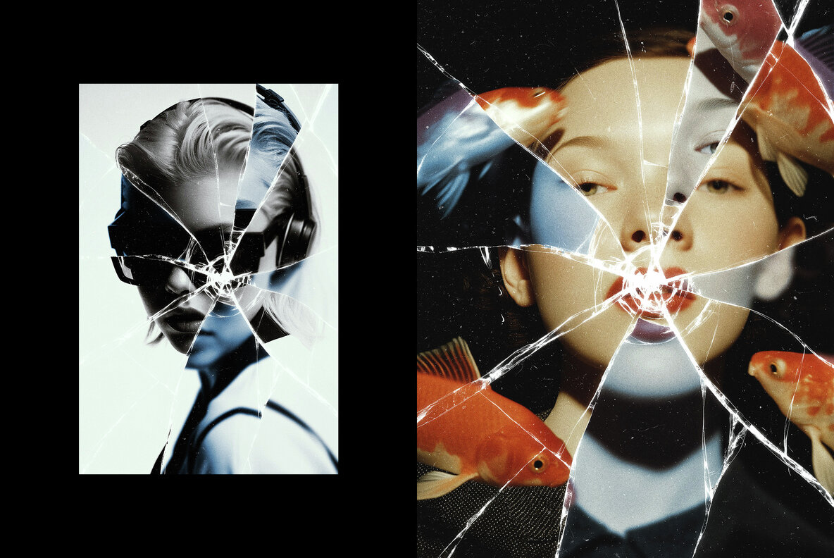 Broken Glass Photo Effect 4