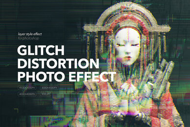 Glitch Distortion Photo Effects