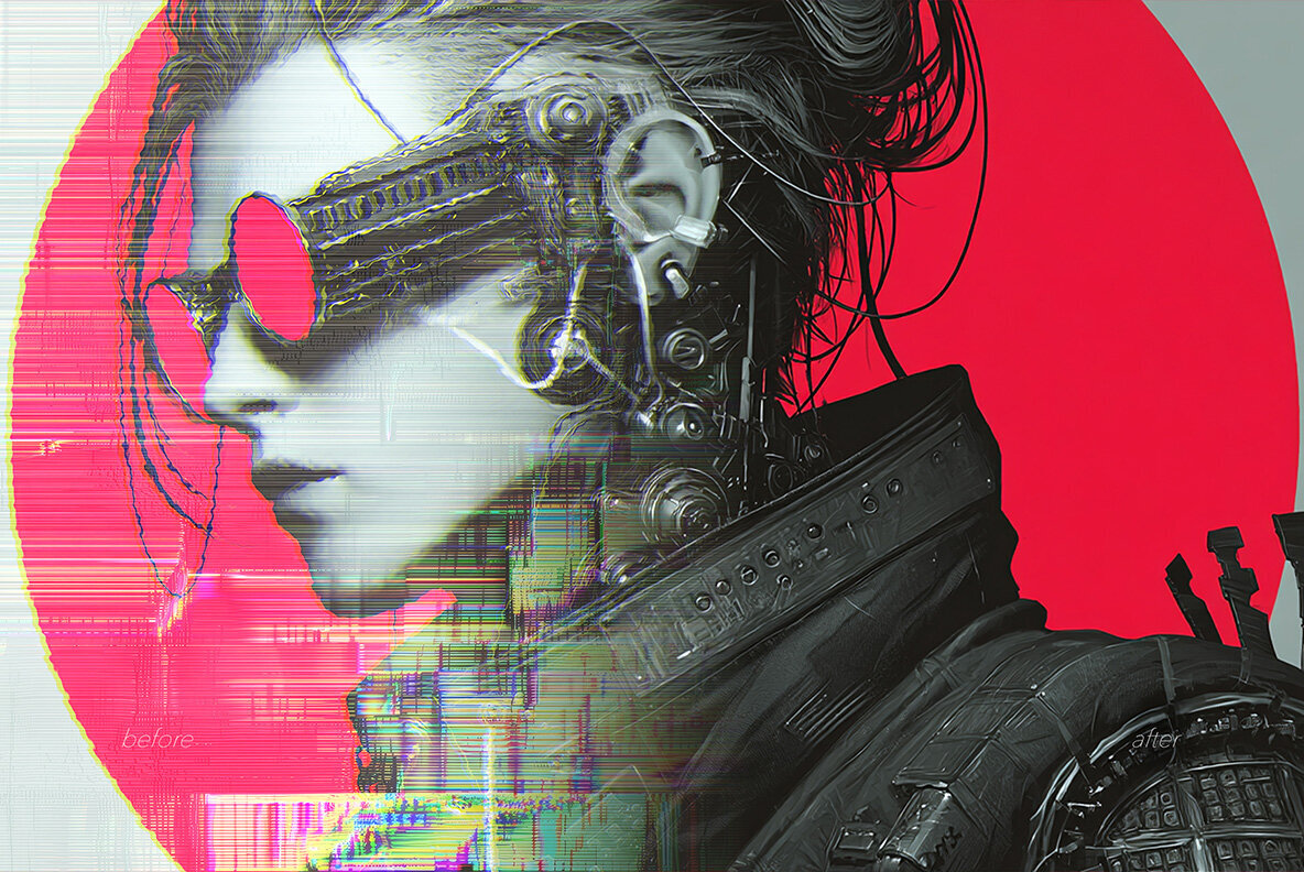 Glitch Distortion Photo Effects 2