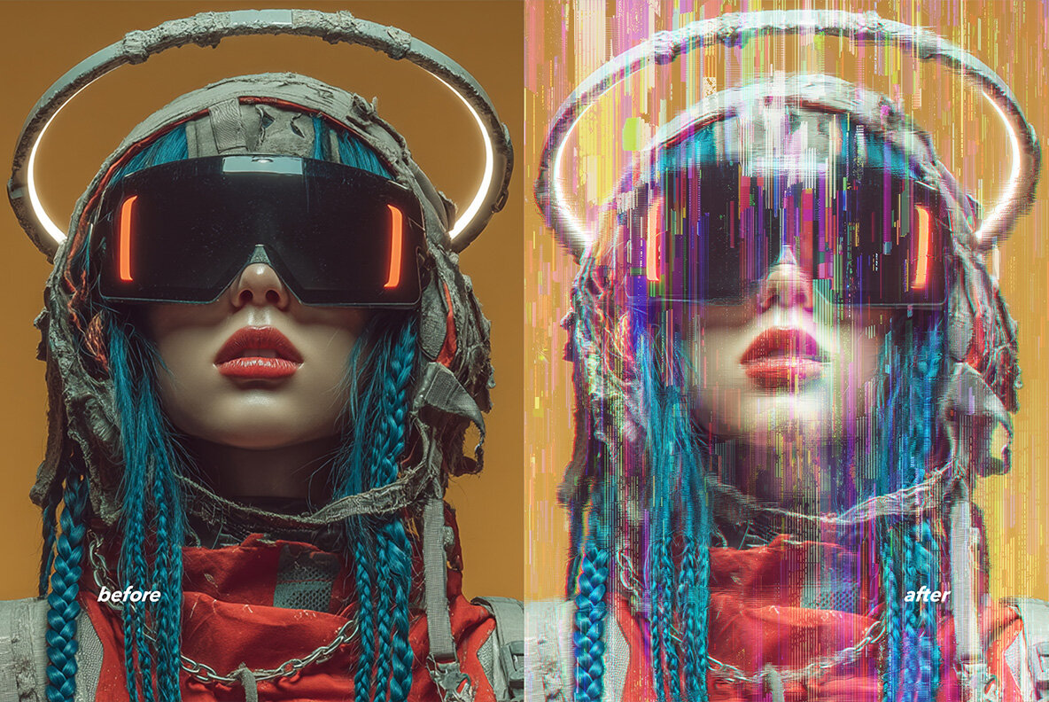 Glitch Distortion Photo Effect 4