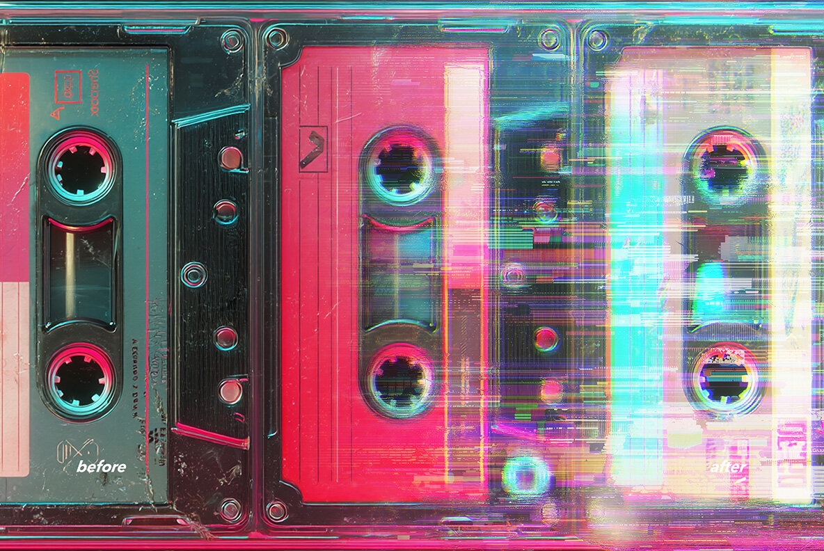 Glitch Distortion Photo Effect 6