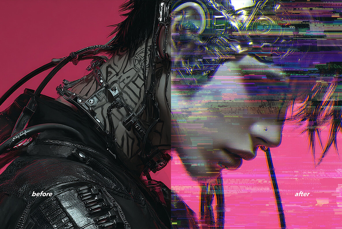 Glitch Distortion Photo Effect 7