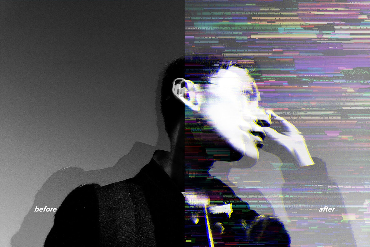 Glitch Distortion Photo Effect 9