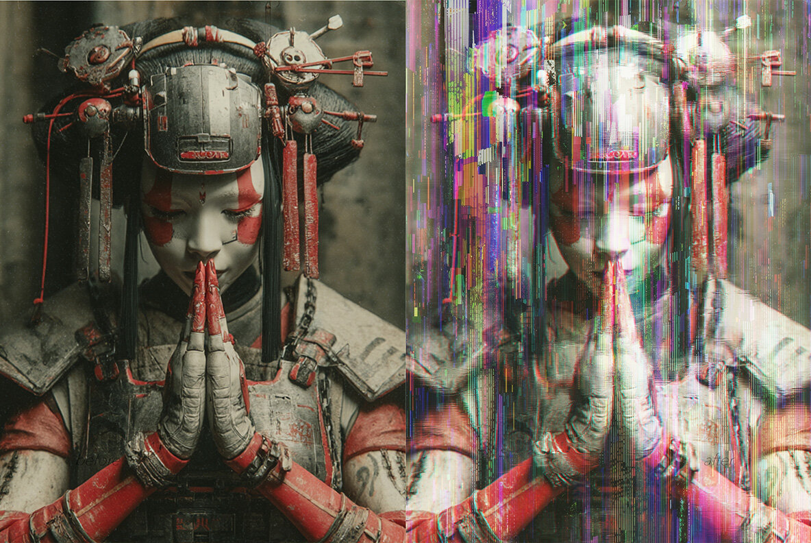 Glitch Distortion Photo Effect 10