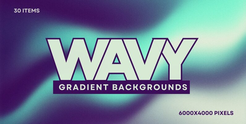 30 Wavy Gradient Backgrounds