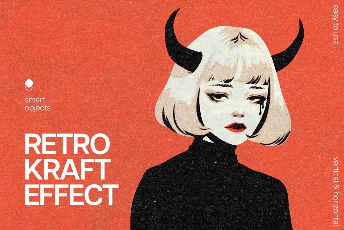 Retro Kraft Print Effect 1