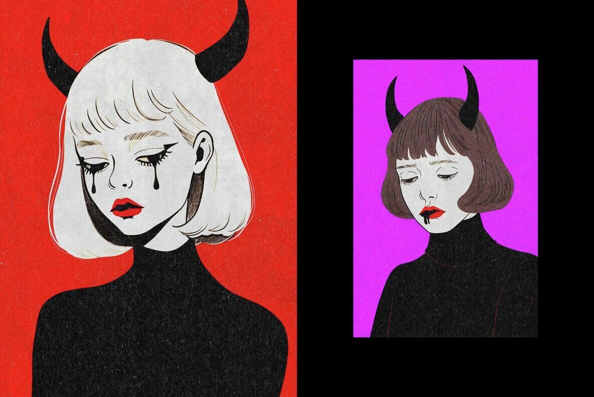 Retro Kraft Print Effect 2