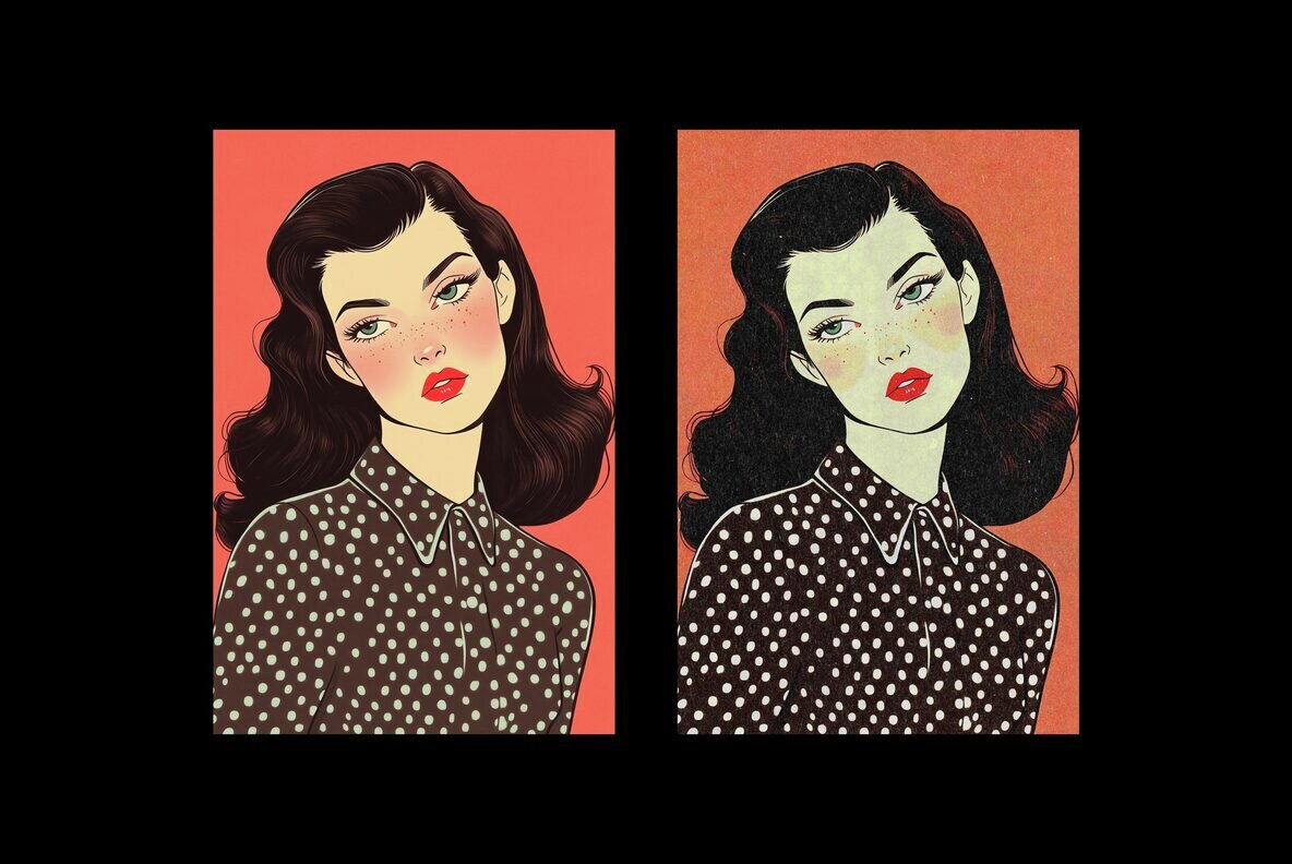 Retro Kraft Print Effect 4