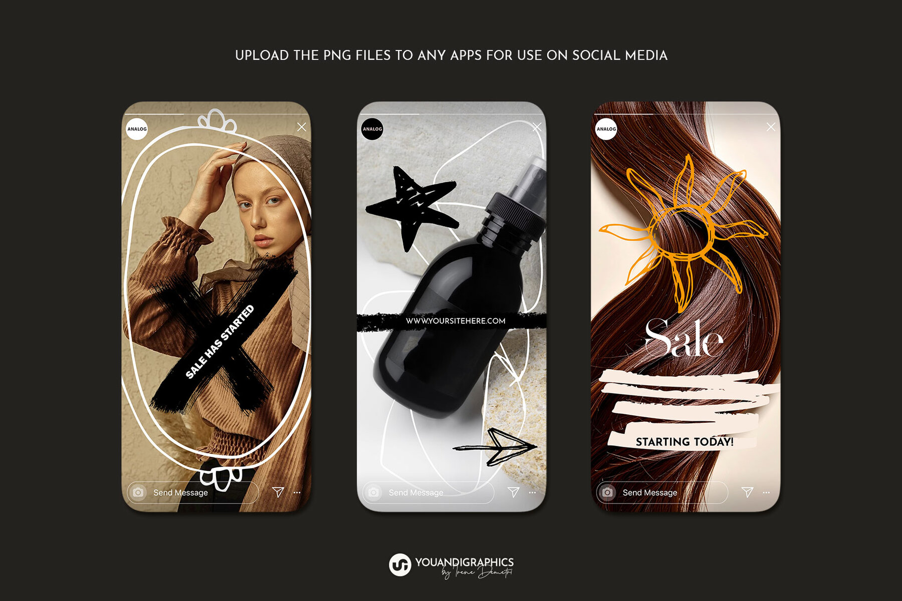 Analog Hand Drawn Elements Set 4