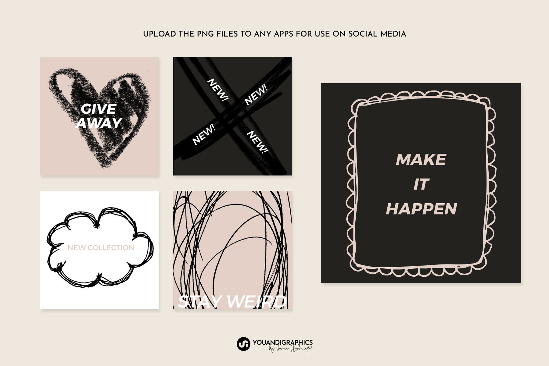 Analog Hand Drawn Elements Set 6