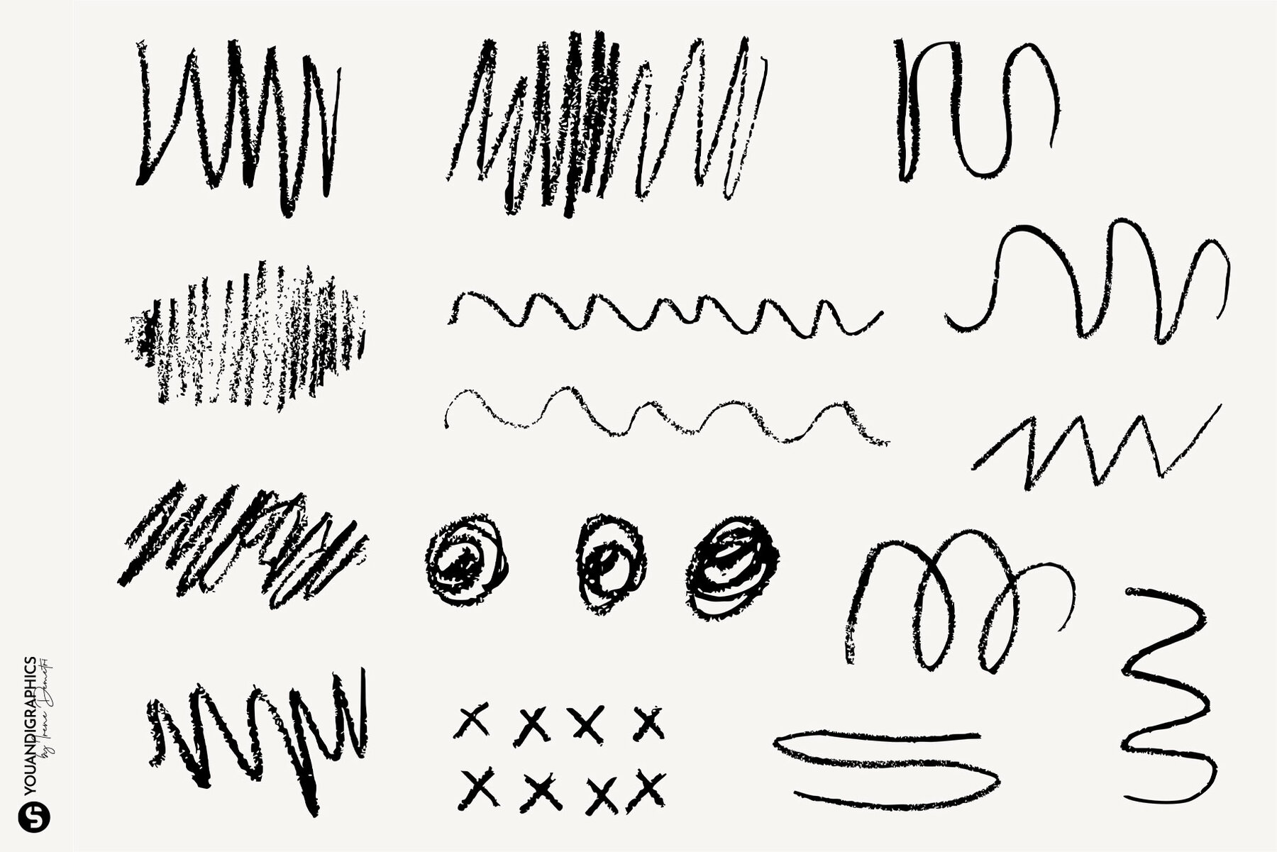 Analog Hand Drawn Elements Set 15