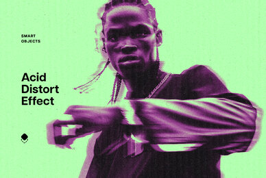 Acid Distortion Photo Effect