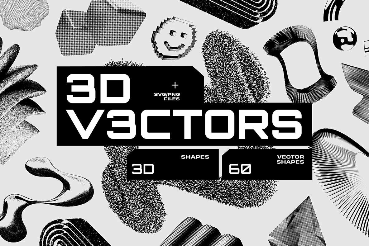 3D V3ctors   60 Vector Shapes 1