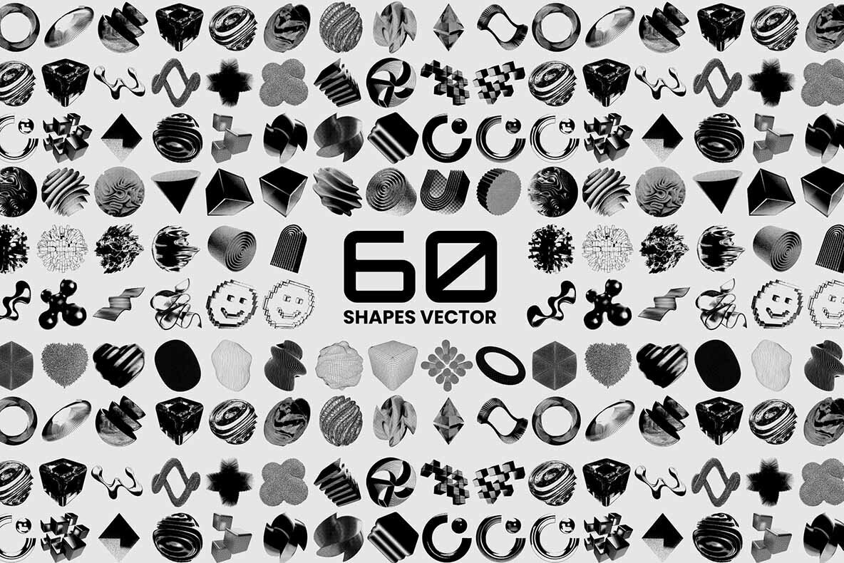 3D V3ctors   60 Vector Shapes 2