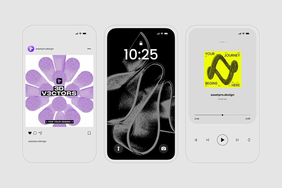 3D V3ctors   60 Vector Shapes 9