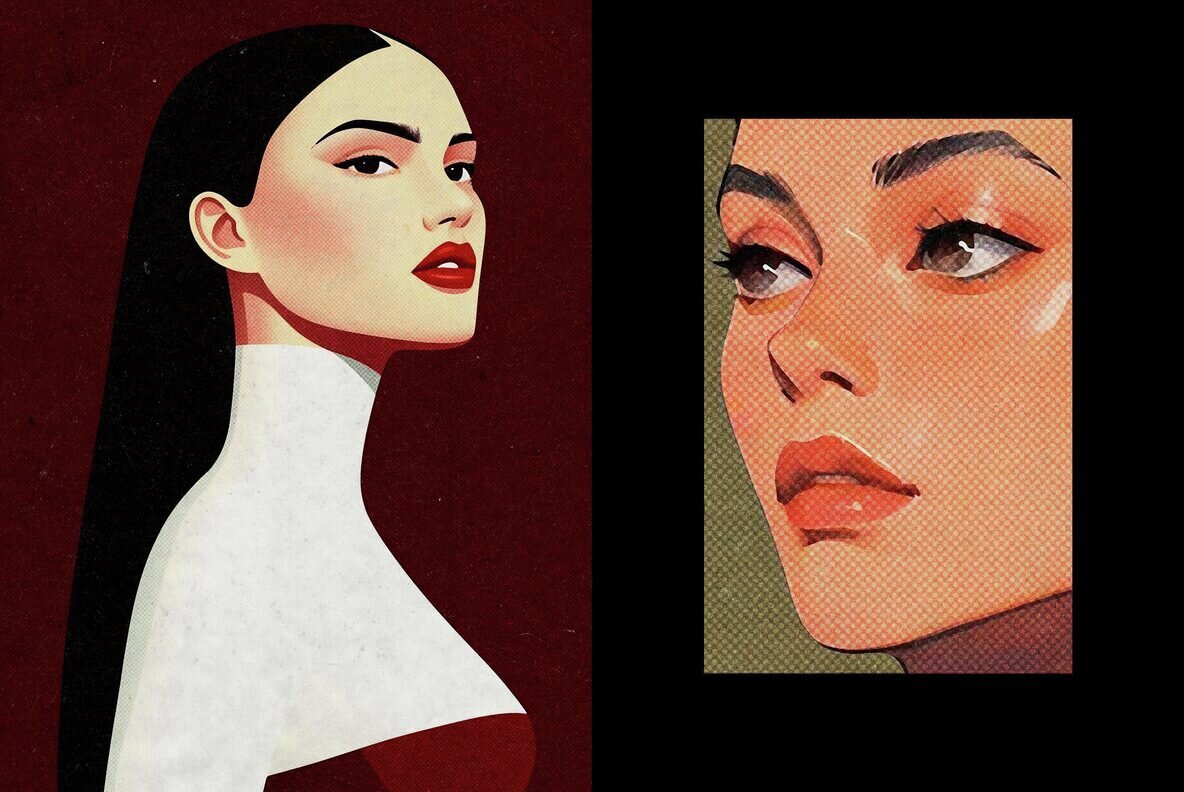 Instant Halftone Printer Photo Effect 2